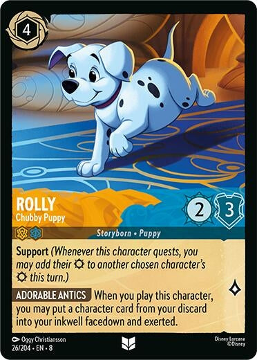 Image for Rolly - Chubby Puppy (26/204) (Reign of Jafar) - Disney Lorcana