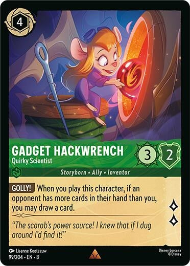 Gadget Hackwrench - Quirky Scientist (99/204) (Reign of Jafar)