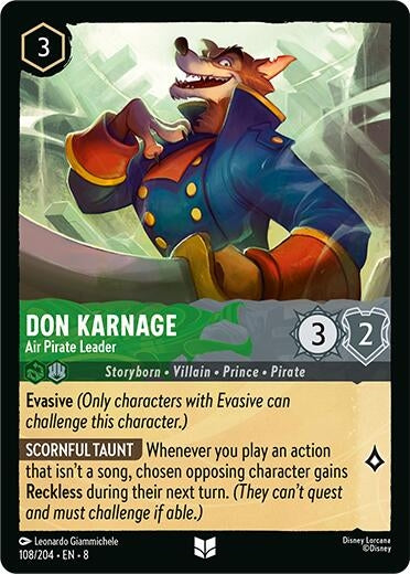 Don Karnage - Air Pirate Leader (108/204) (Reign of Jafar)