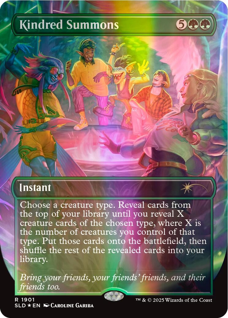 Kindred Summons (Double Rainbow Foil) (1901) (Secret Lair Drop Series)
