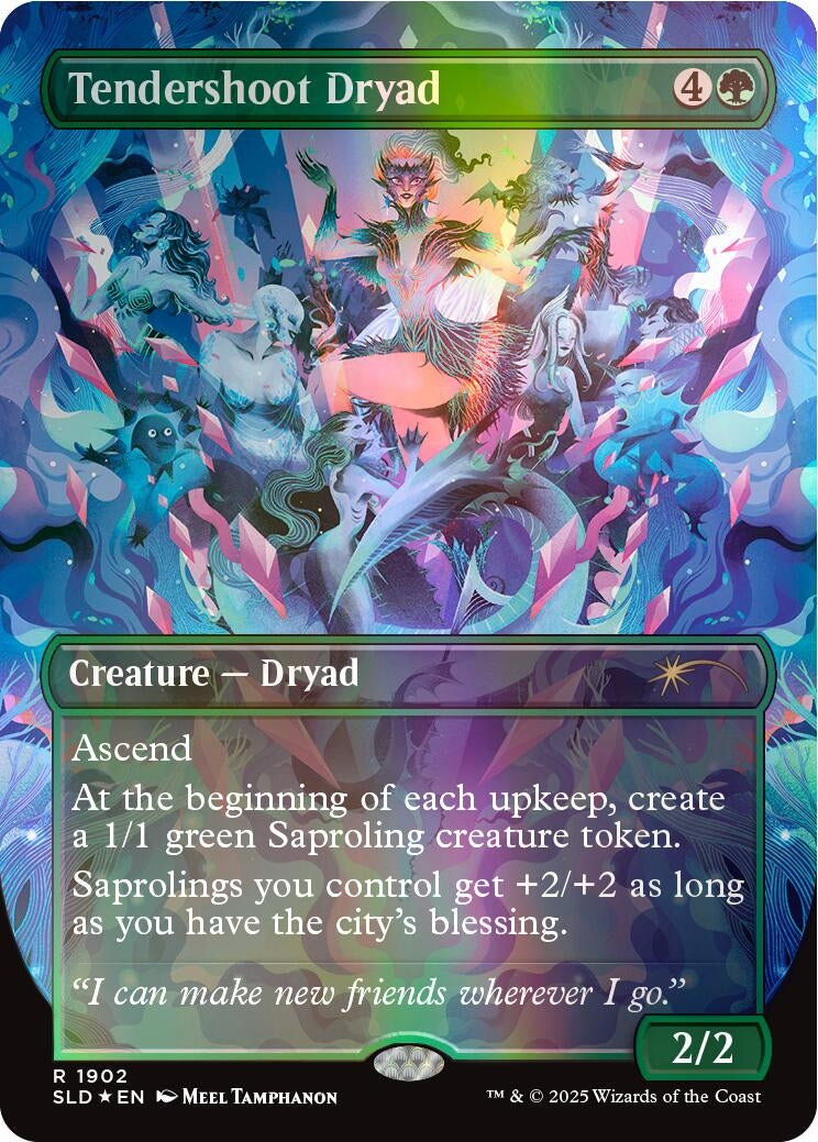 Tendershoot Dryad (Double Rainbow Foil) (1902) (Secret Lair Drop Series)