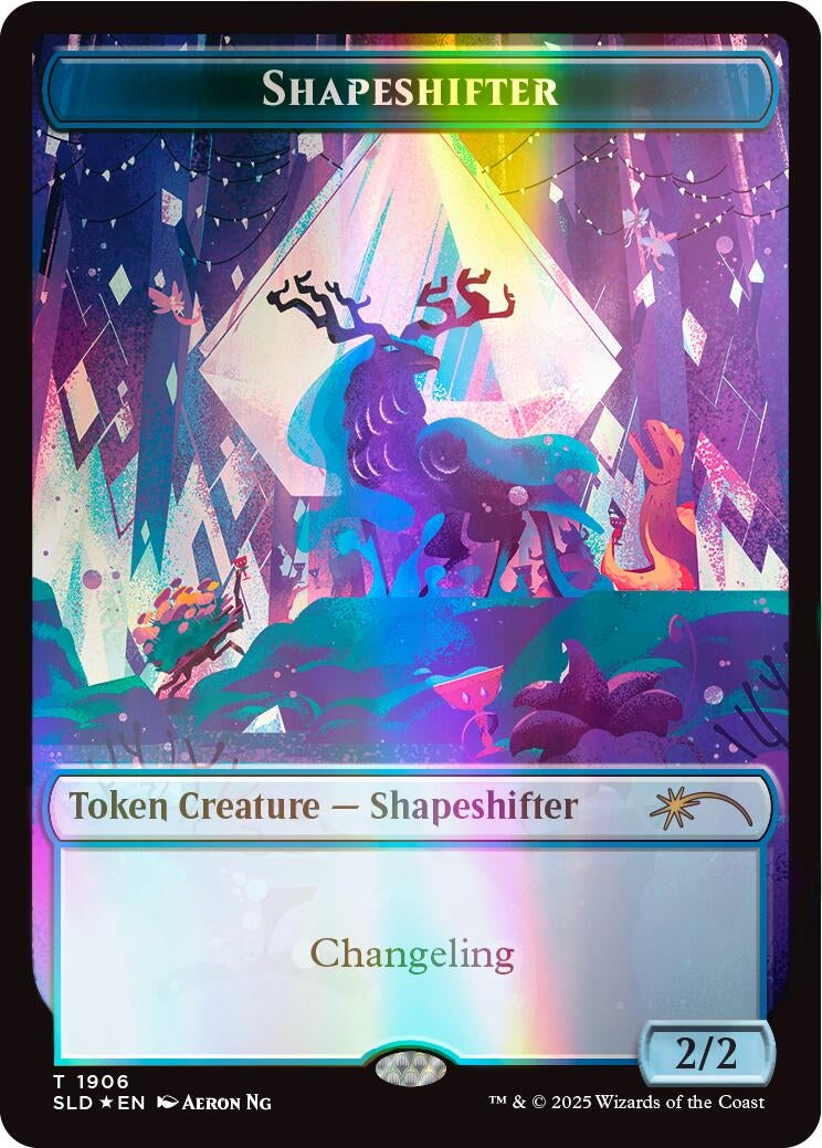 Shapeshifter Token (1906) (Double Rainbow Foil) (1906) (Secret Lair Drop Series)