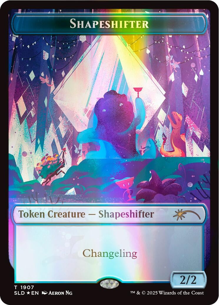 Shapeshifter Token (1907) (Double Rainbow Foil) (1907) (Secret Lair Drop Series)