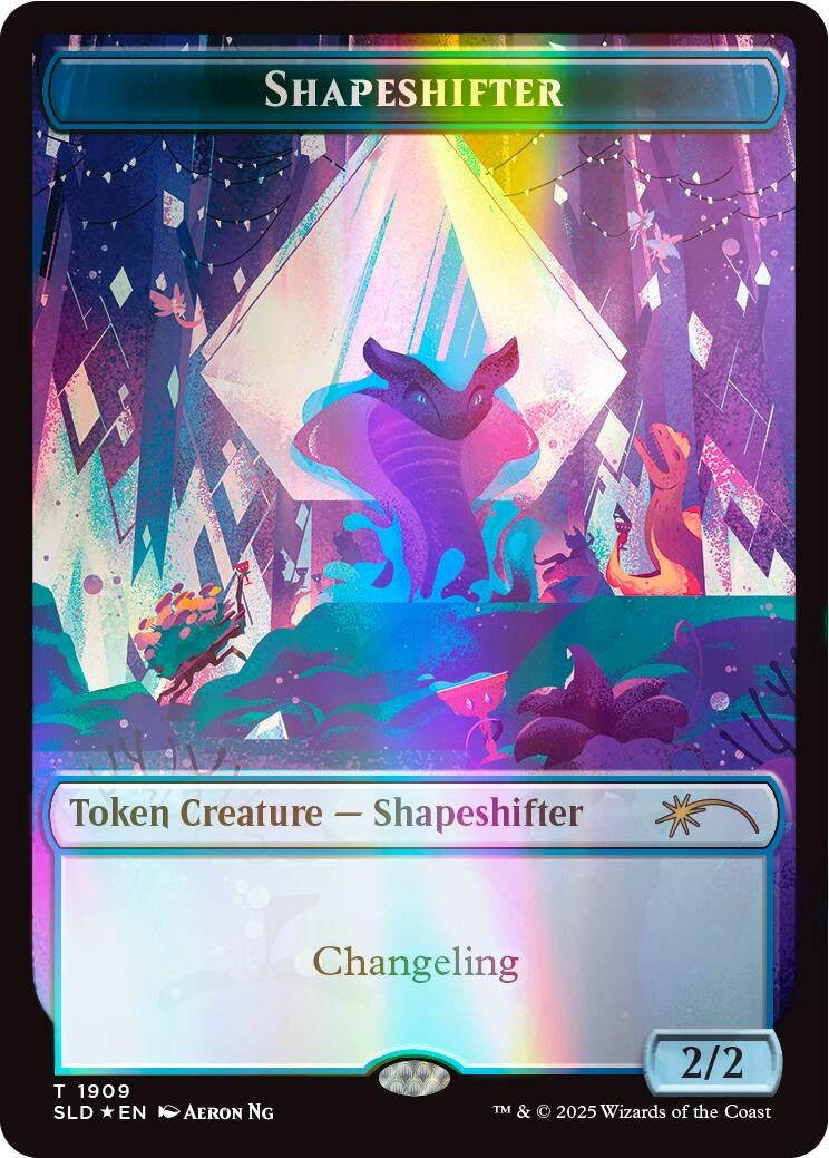 Shapeshifter Token (1909) (Double Rainbow Foil) (1909) (Secret Lair Drop Series)