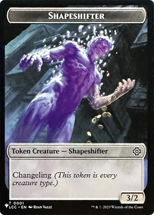 Shapeshifter // Cat Double-Sided Token (1 // 11) (The List Reprints)