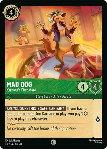 Mad Dog - Karnage's First Mate (93/204) (Reign of Jafar)
