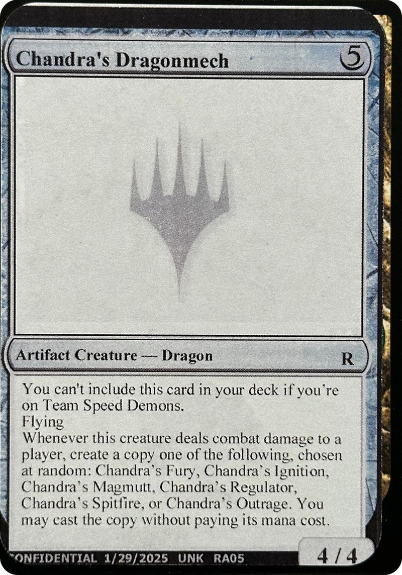 Chandra's Dragonmech (Un-Known Event Playtest Cards)