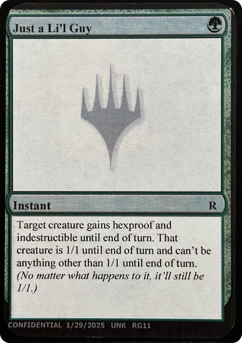 Just a Li'l Guy (Un-Known Event Playtest Cards)