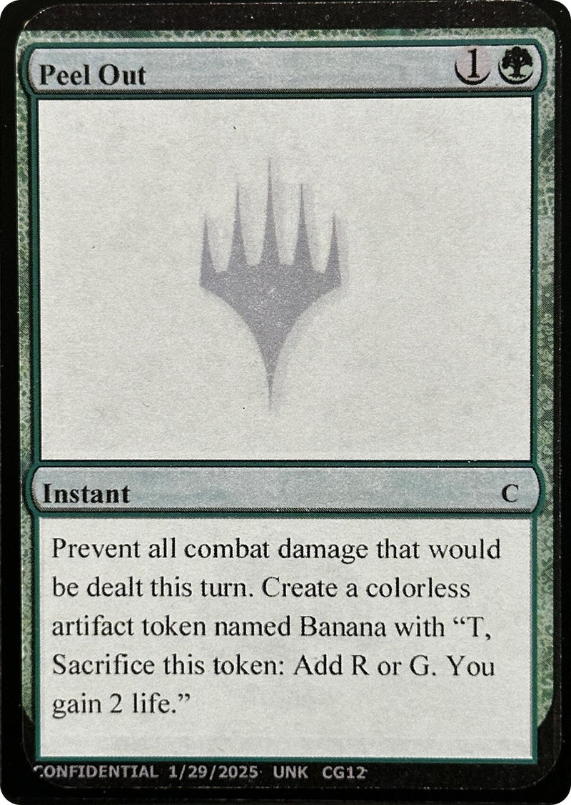 Peel Out (Un-Known Event Playtest Cards)