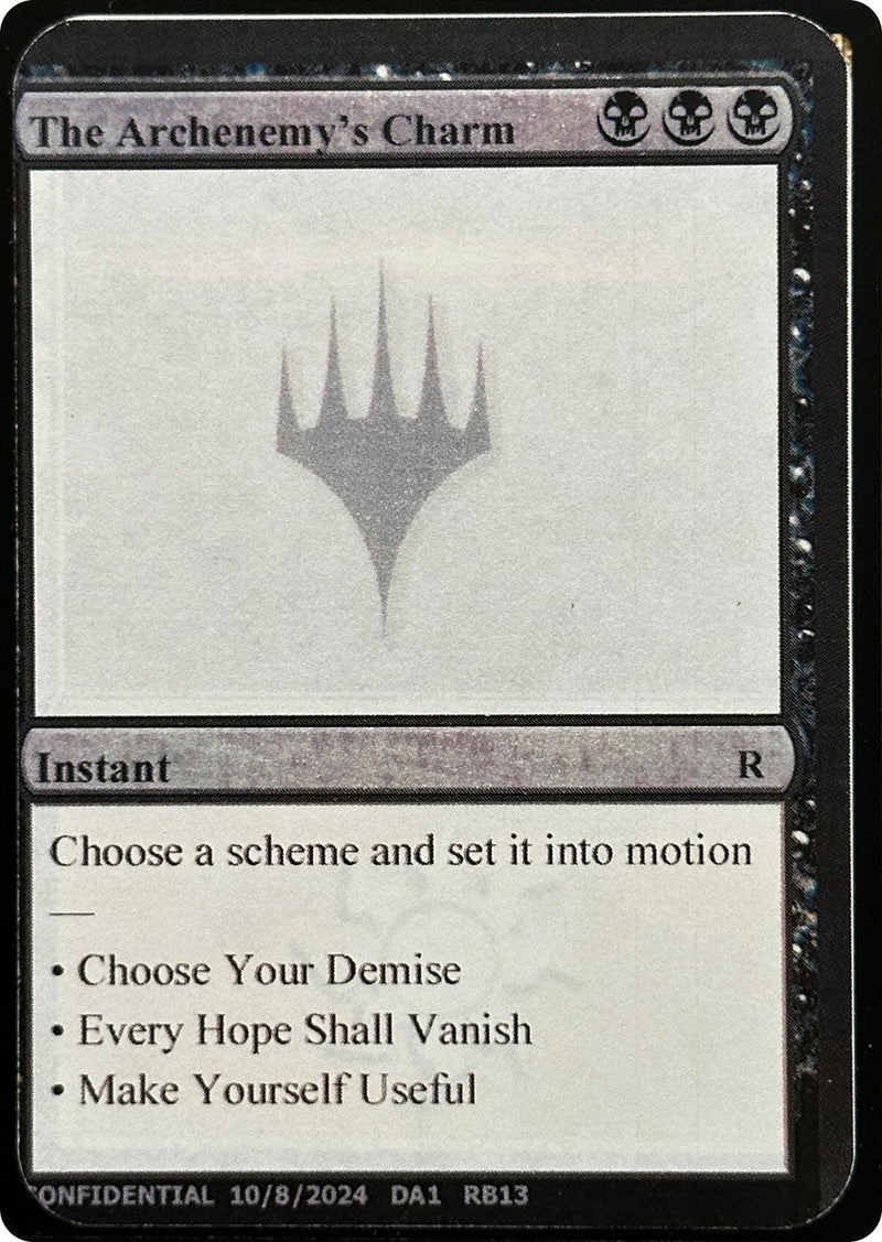 The Archenemy's Charm (Un-Known Event Playtest Cards)