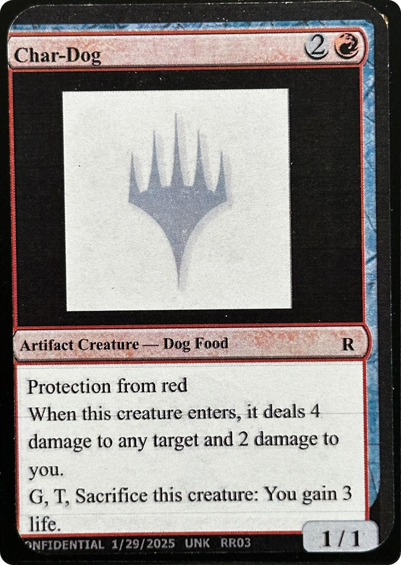 Char-Dog (Un-Known Event Playtest Cards)
