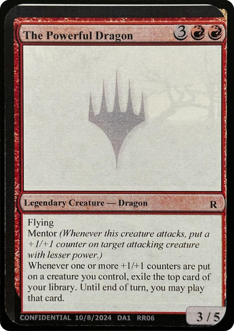 The Powerful Dragon (Un-Known Event Playtest Cards)