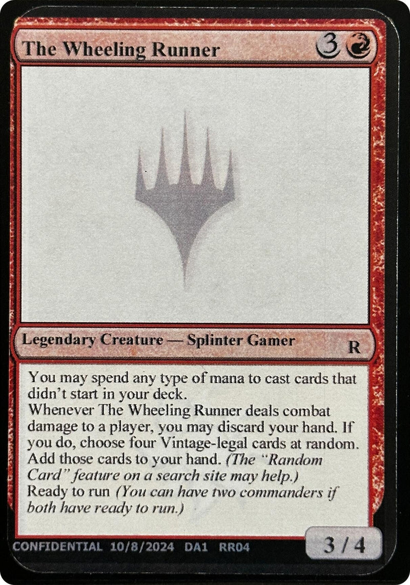The Wheeling Runner (Un-Known Event Playtest Cards)