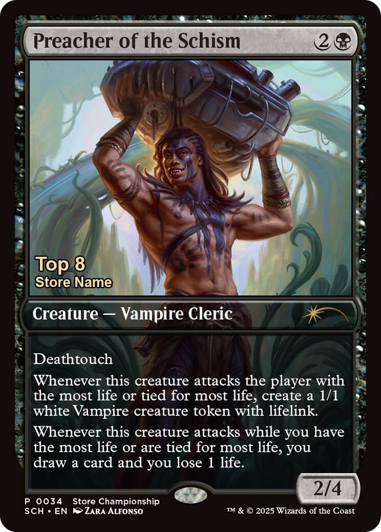 Preacher of the Schism (Top 8) (34) (Game Day & Store Championship Promos)