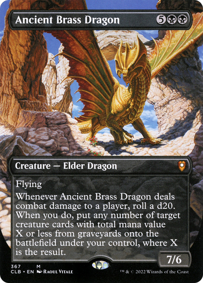 Ancient Brass Dragon (Borderless) (367) (Commander Legends: Battle for Baldur's Gate)