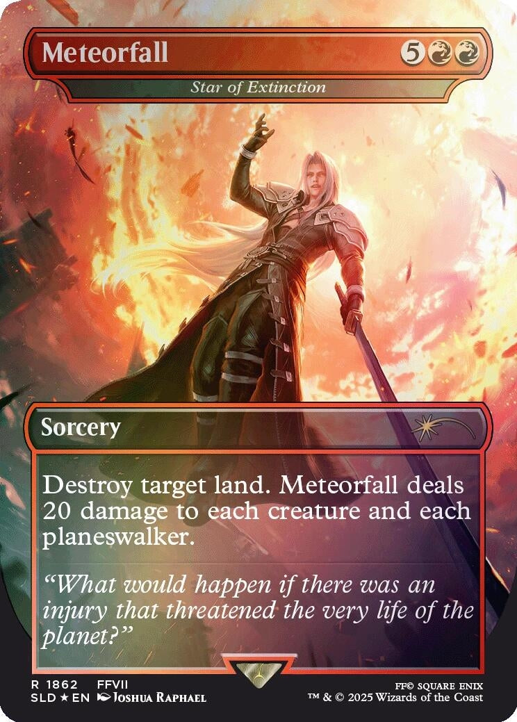 Meteorfall - Star of Extinction (Rainbow Foil) (1862) (Secret Lair Drop Series)