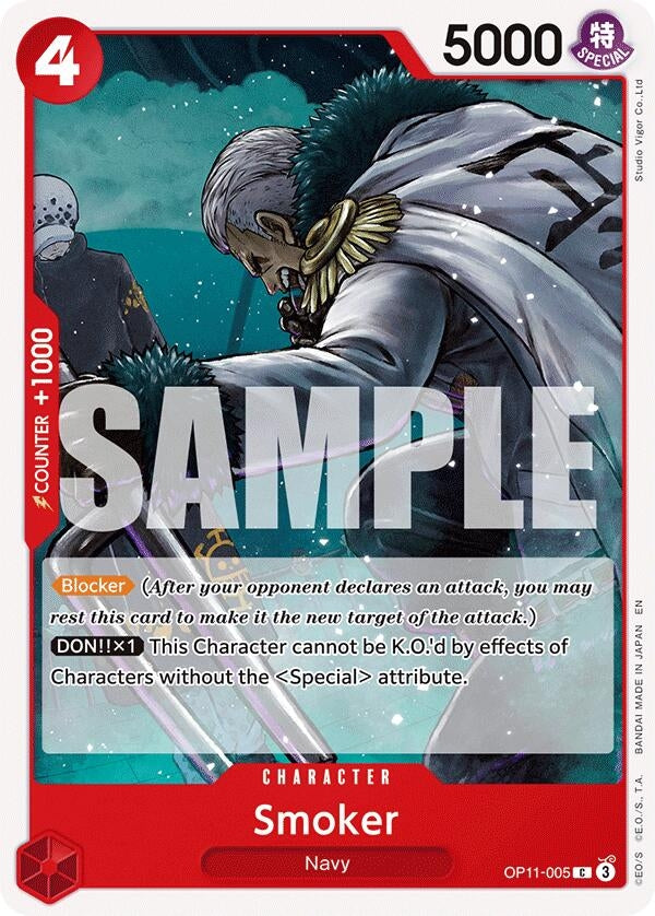 Image for Smoker (OP11-005) (A Fist of Divine Speed) - One Piece Card Game