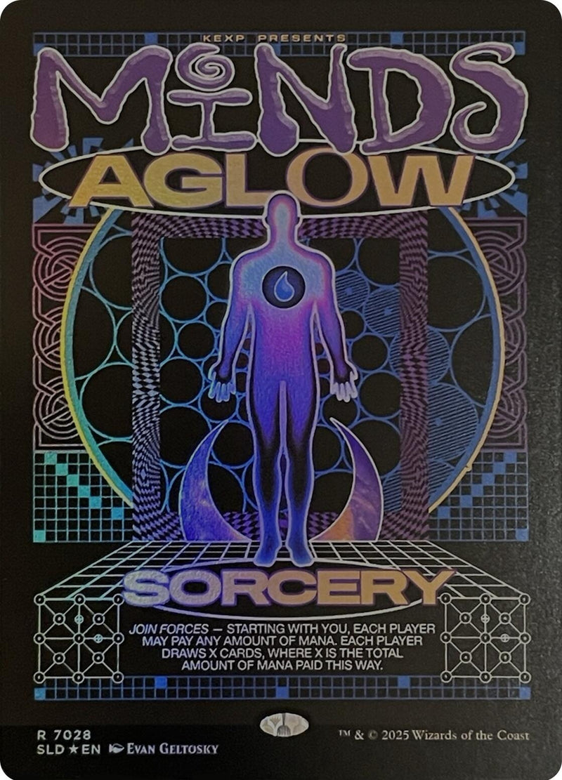Minds Aglow (Rainbow Foil) (7028) (Secret Lair Drop Series)