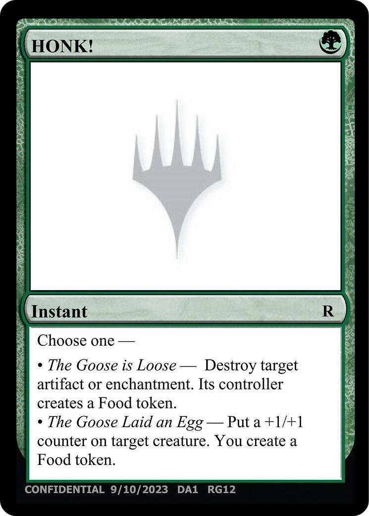 HONK! (Un-Known Event Playtest Cards)