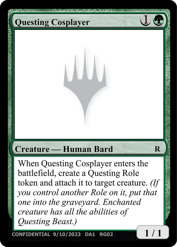 Questing Cosplayer (Un-Known Event Playtest Cards)