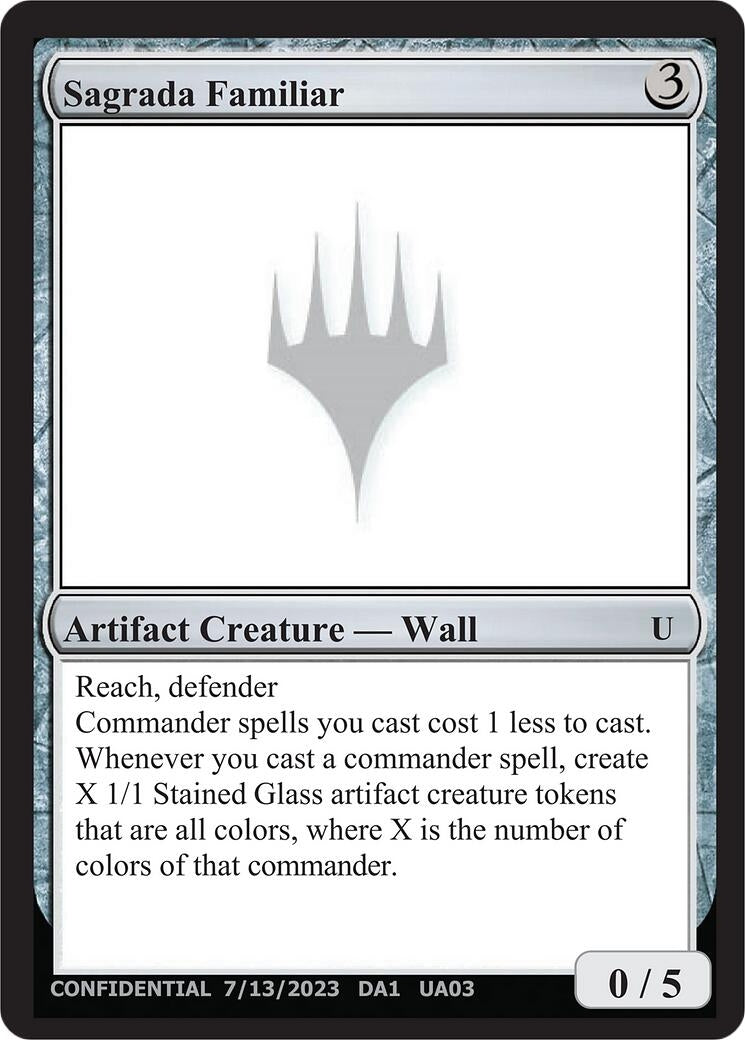 Sagrada Familiar (Un-Known Event Playtest Cards)