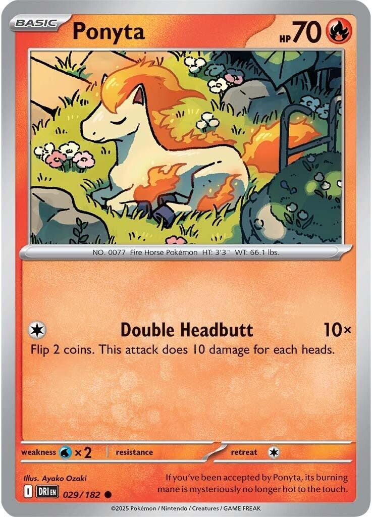 Image for Ponyta (029/182) (SV10: Destined Rivals) - Pokemon