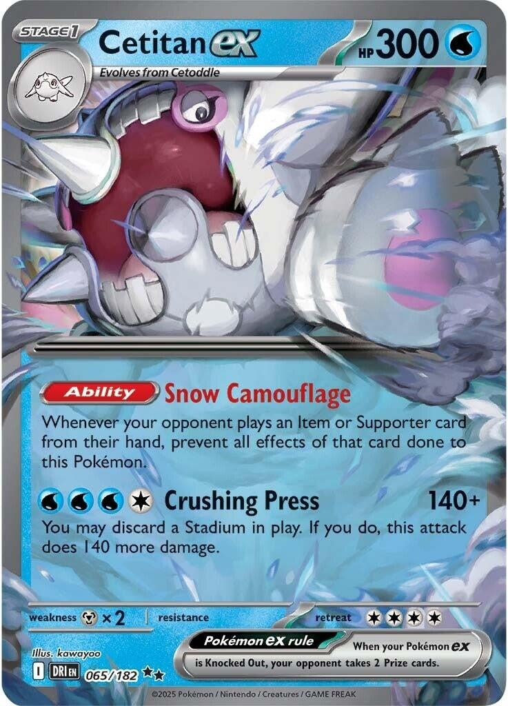 Image for Cetitan ex (065/182) (SV10: Destined Rivals) - Pokemon
