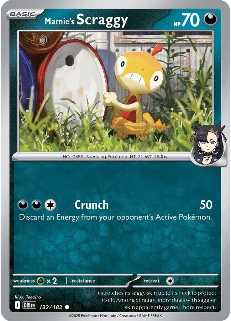 Image for Marnie's Scraggy (132/182) (SV10: Destined Rivals) - Pokemon