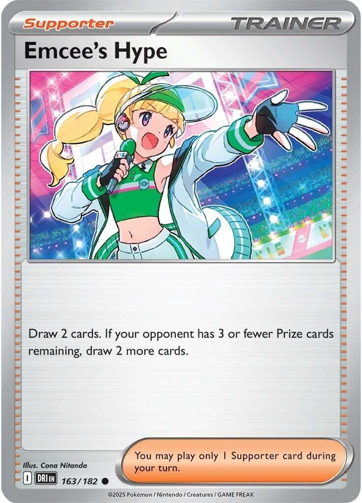 Image for Emcee's Hype (163/182) (SV10: Destined Rivals) - Pokemon