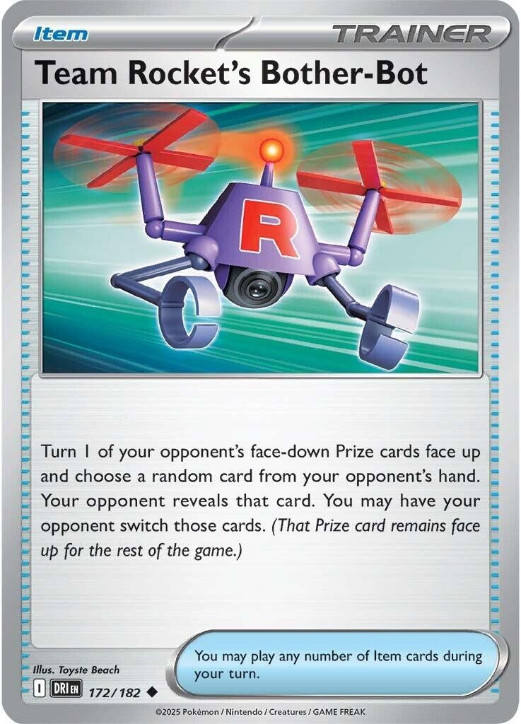 Image for Team Rocket's Bother-Bot (172/182) (SV10: Destined Rivals) - Pokemon