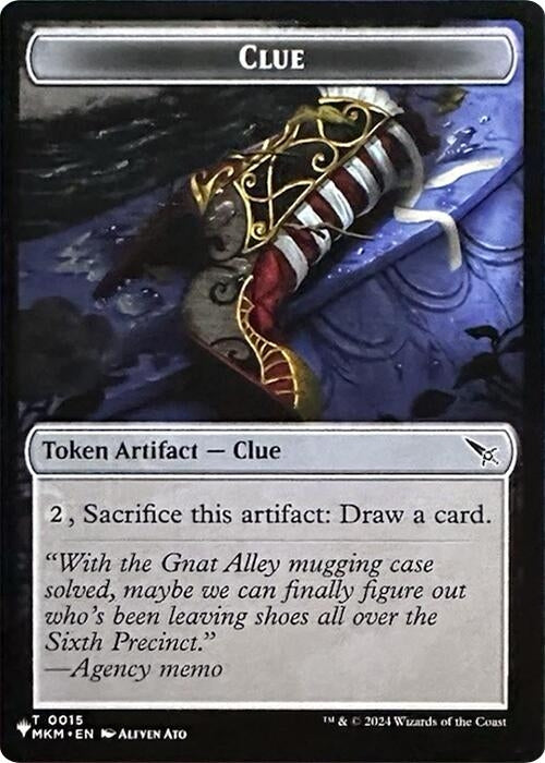 Clue // Copy Double-Sided Token (15 // 1) (The List Reprints)