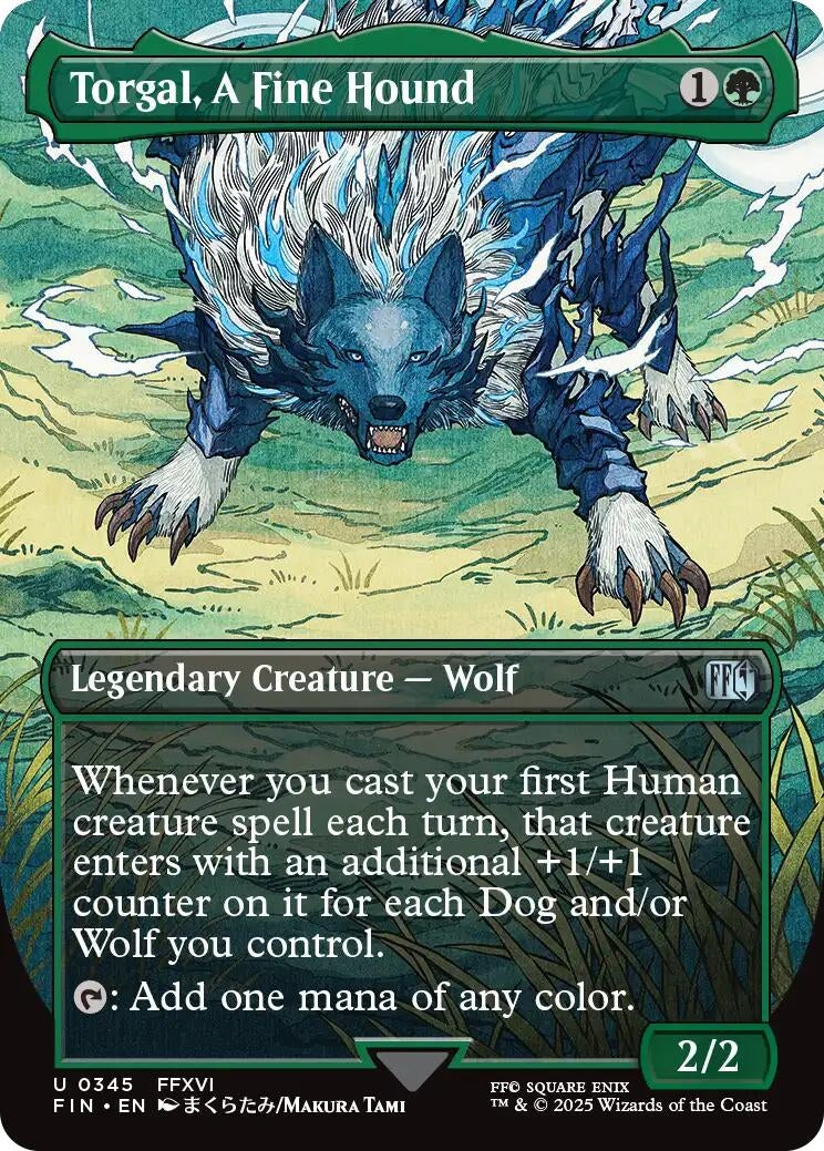 Torgal, A Fine Hound (Borderless) (345) (FINAL FANTASY)