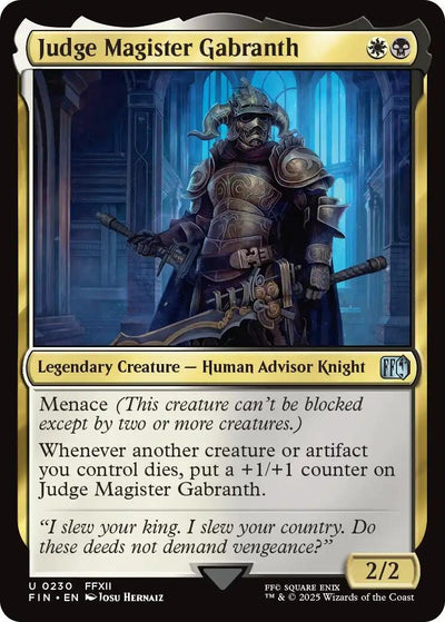 Judge Magister Gabranth (230) (FINAL FANTASY)