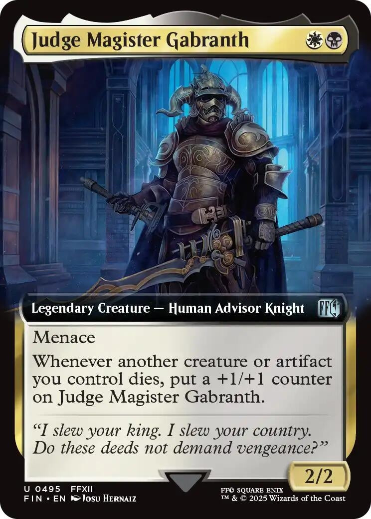 Judge Magister Gabranth (Extended Art) (495) (FINAL FANTASY)