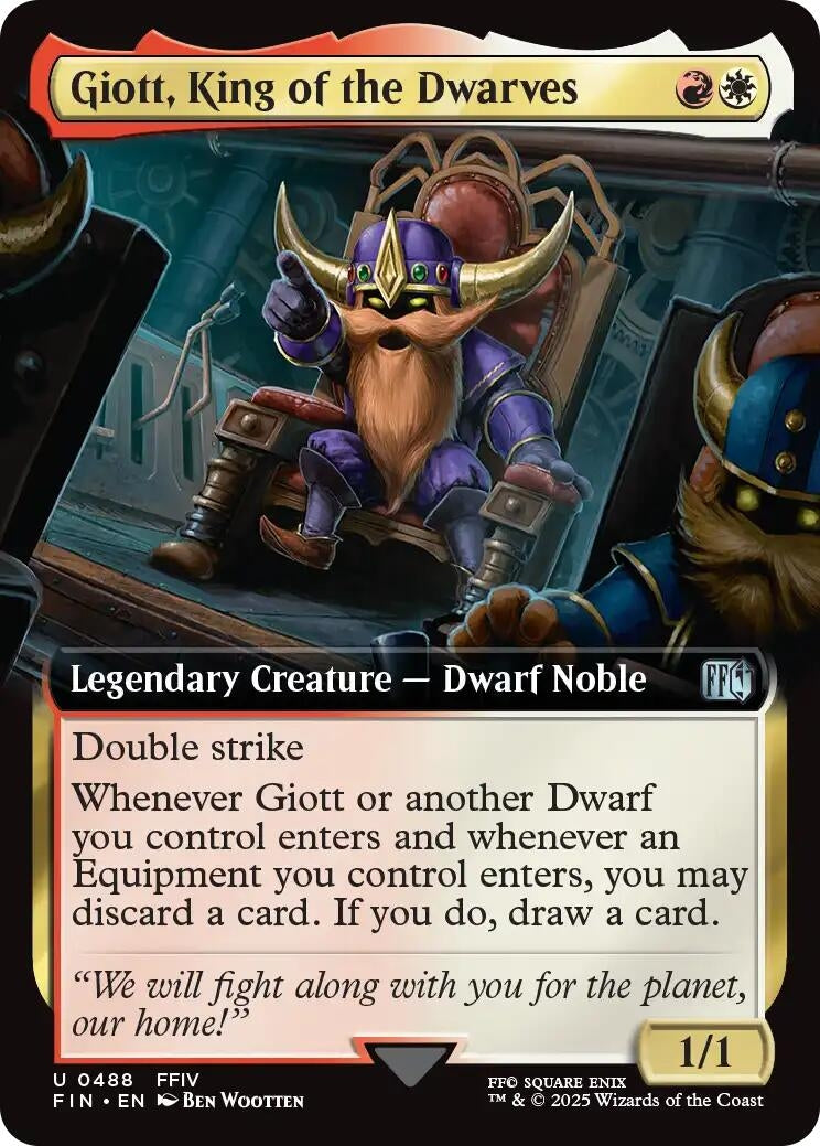 Giott, King of the Dwarves (Extended Art) (488) (FINAL FANTASY)