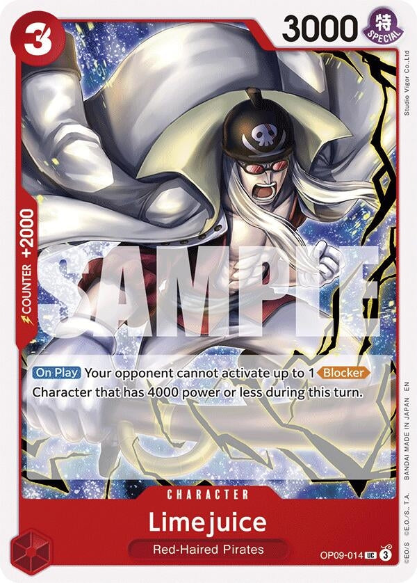 Image for Limejuice (Reprint) (OP09-014) (Starter Deck 23: RED Shanks) - One Piece Card Game