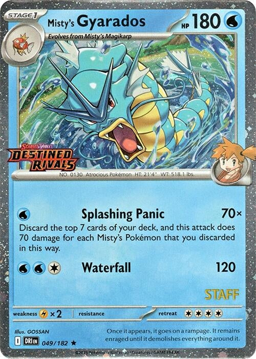 Image for Misty's Gyarados (Prerelease) [Staff] (049/182) (Miscellaneous Cards & Products) - Pokemon
