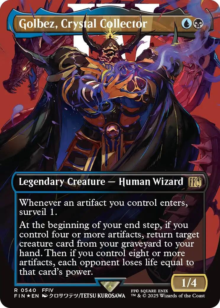 Golbez, Crystal Collector (Borderless) (Surge Foil) (540) (FINAL FANTASY)