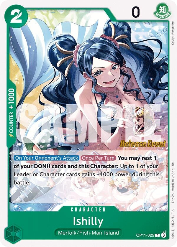Image for Ishilly (OP11-025) (A Fist of Divine Speed Release Event Cards) (OP11 RE) - One Piece Card Game