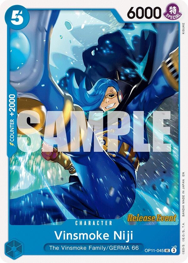 Vinsmoke Niji (OP11-045) (A Fist of Divine Speed Release Event Cards)