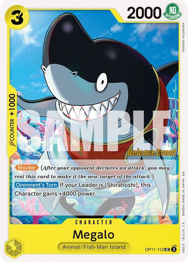 Image for Megalo (OP11-112) (A Fist of Divine Speed Release Event Cards) (OP11 RE) - One Piece Card Game