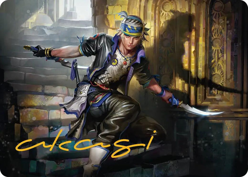 Locke Cole Art Card (Gold-Stamped Signature) (15) (Art Series: FINAL FANTASY)