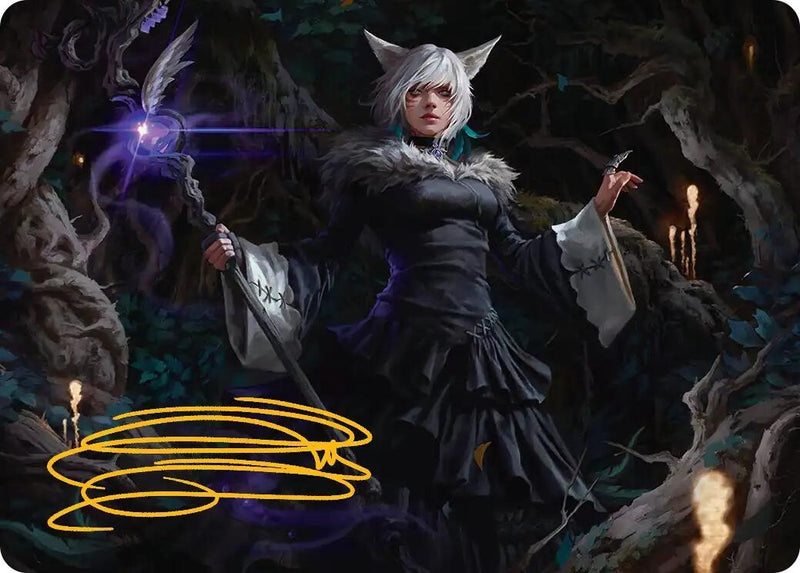 Y'shtola, Night's Blessed Art Card (21) (Gold-Stamped Signature) (21) (Art Series: FINAL FANTASY)