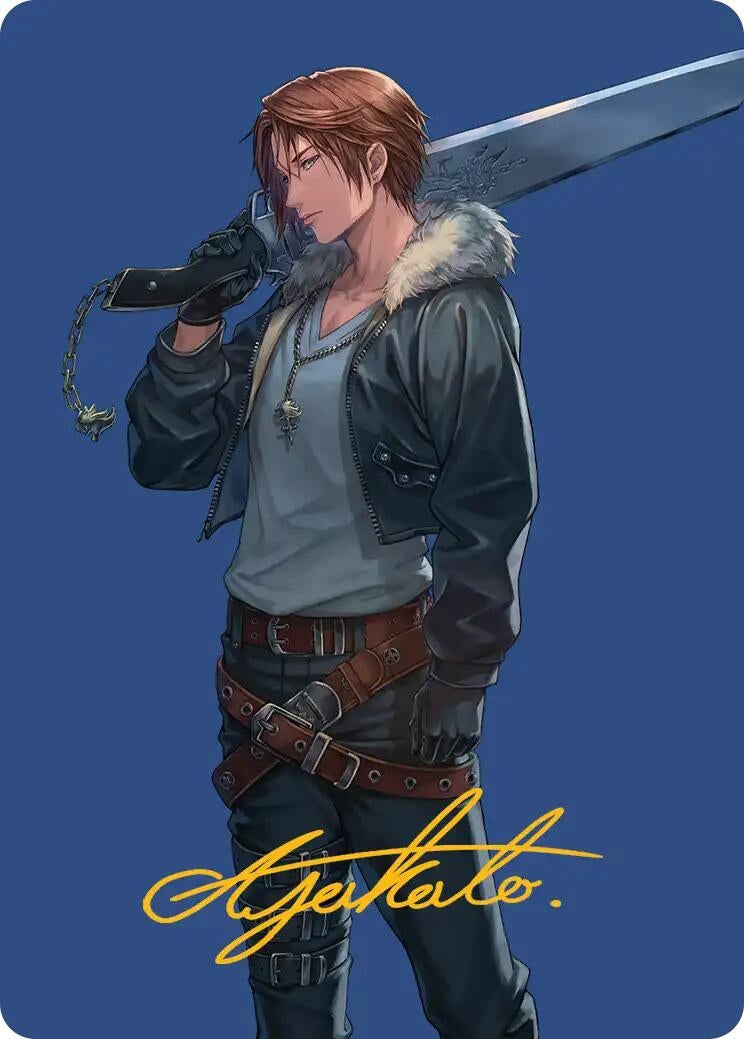 Squall, SeeD Mercenary Art Card (Gold-Stamped Signature) (47) (Art Series: FINAL FANTASY)