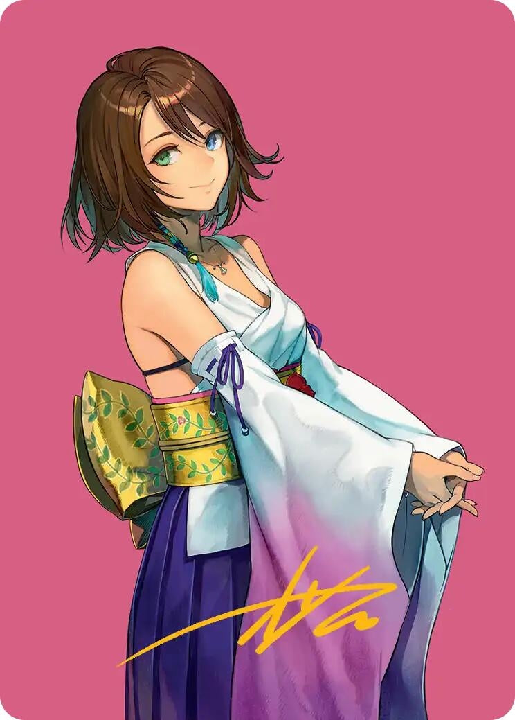 Yuna, Hope of Spira Art Card (Gold-Stamped Signature) (48) (Art Series: FINAL FANTASY)