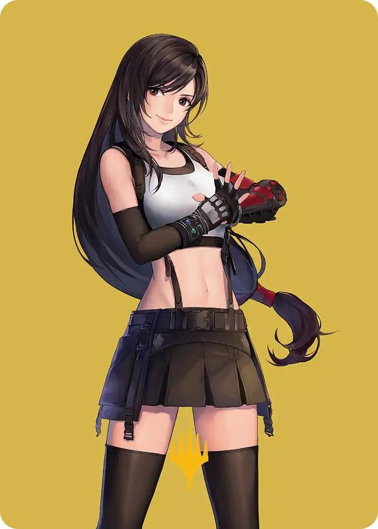 Tifa, Martial Artist Art Card (Gold-Stamped Planeswalker Symbol) (52) (Art Series: FINAL FANTASY)