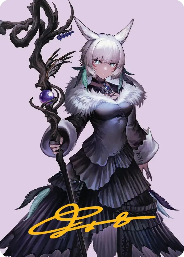 Y'shtola, Night's Blessed Art Card (53) (Gold-Stamped Signature) (53) (Art Series: FINAL FANTASY)