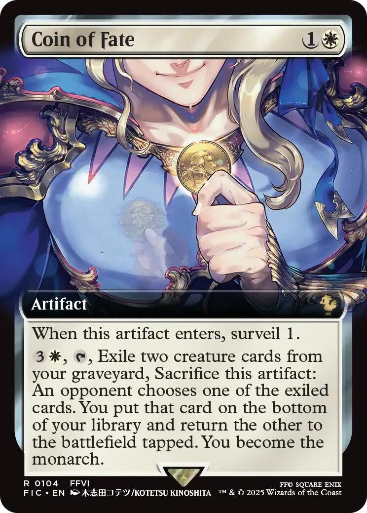 Coin of Fate (Extended Art) (104) (Commander: FINAL FANTASY)