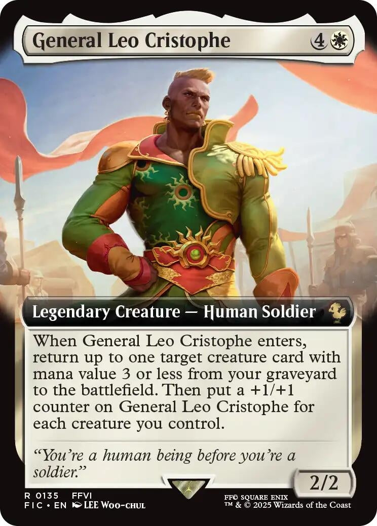 General Leo Cristophe (Extended Art) (135) (Commander: FINAL FANTASY)