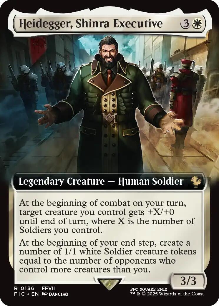 Heidegger, Shinra Executive (Extended Art) (136) (Commander: FINAL FANTASY)